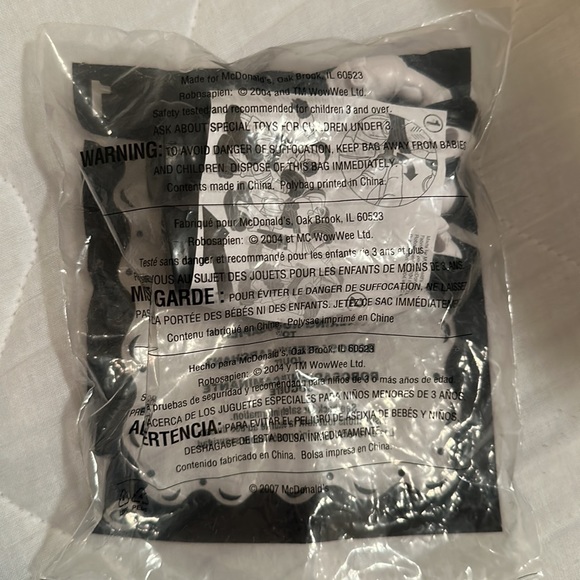NWT❤️MCDONALD’S HAPPY MEAL WOW WEE ROBOTICS WALKING ROBOSAPIEN TOY NUMBER 1 - Picture 2 of 3